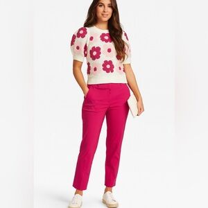 Simply Vera Vera Wang Fuchsia Mid Rise Skinny Ankle Pants with Stretch
